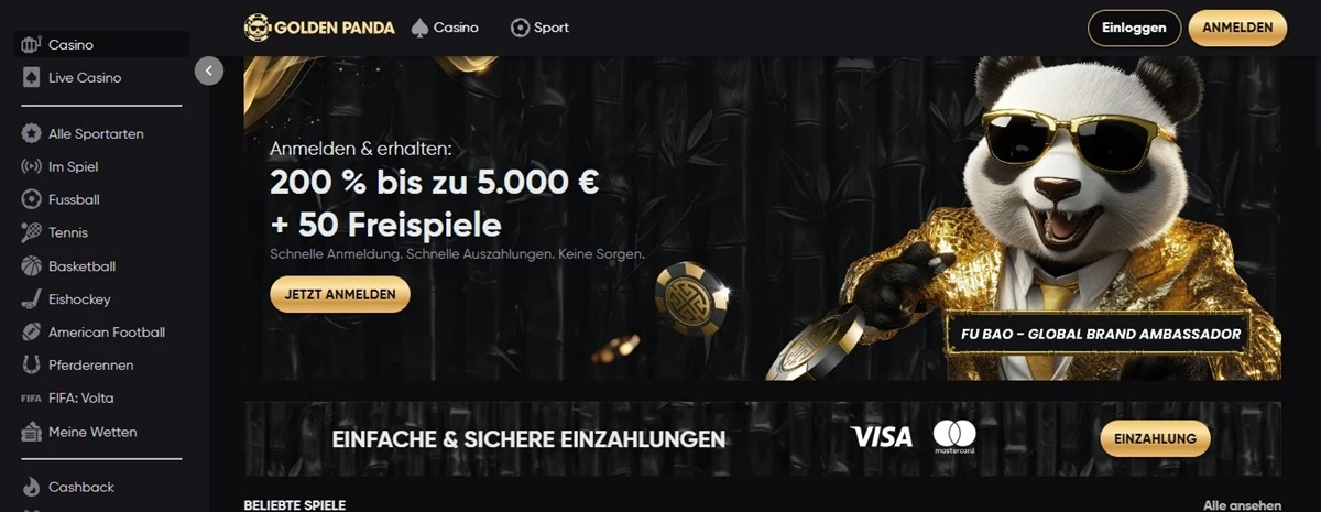 Golden Panda – Vielseitige Spielautomaten & zuverlässige Sicherheit