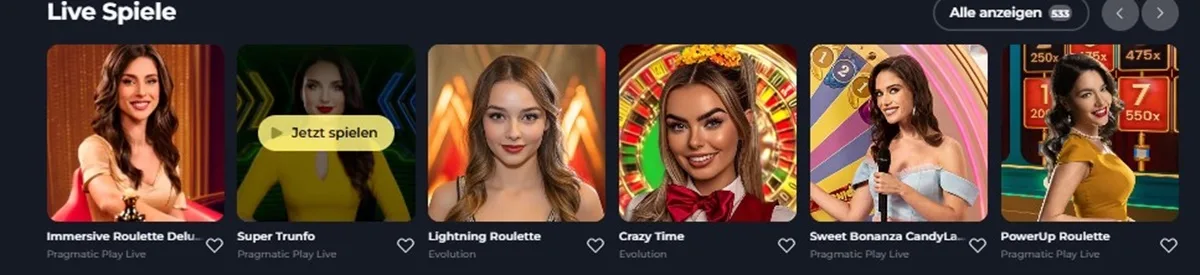 Live Casino Trends virtuelle Games