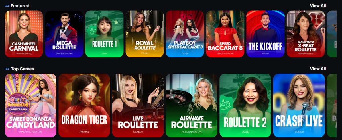 Neue Live-Tischspiele & Varianten